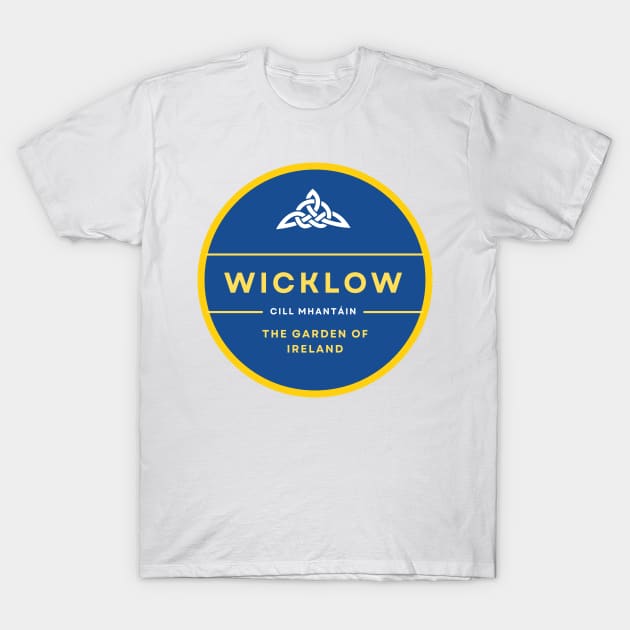 Wicklow, County and GAA Colours T-Shirt by TrueCelt